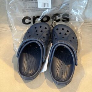 NEW Kids Baya Crocs -size 11 - Navy